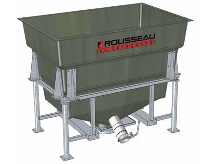 Trémie mobile de stockage de granulés  -  capacité 1.1m3 ou 2.3m3 -  Ø ouverture 700mm - Trémie'Box_6