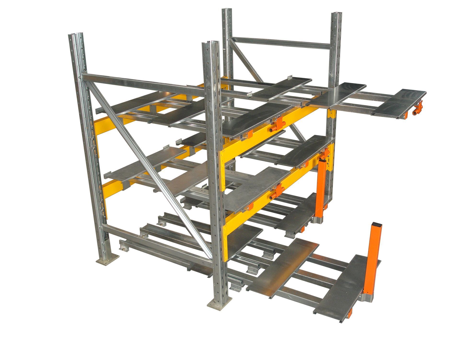 Tiroir à palette pour stockage de cartons et caisses