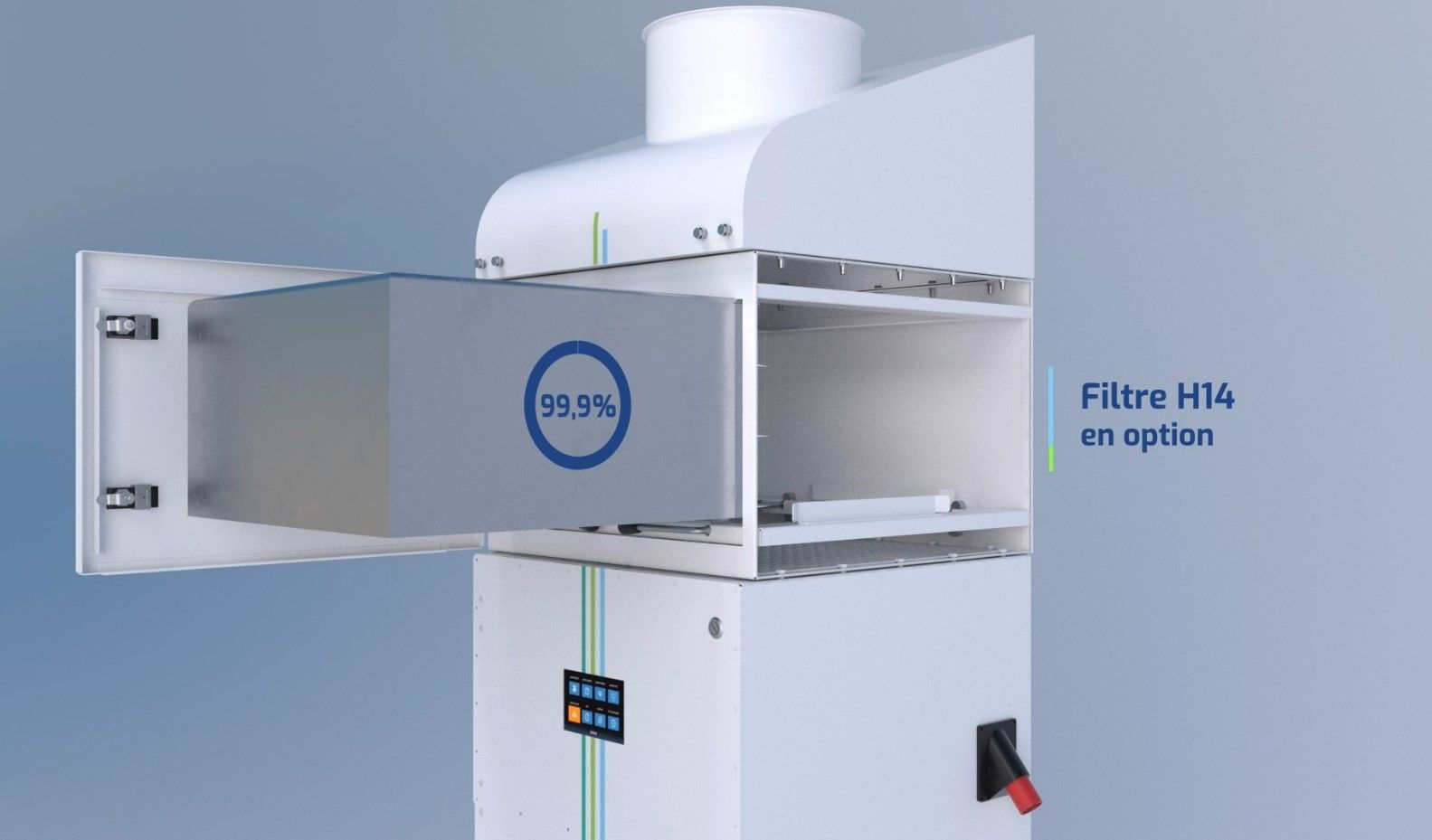 Collecteur de brouillard d'huile Oilpack® - nouvelle génération pour fluides de coupe avec débit 2500 à 7500 m3/h_5