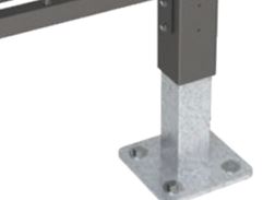 Abri vélos classique bicolore MILAN - style moderne et toiture coupe-vent_6