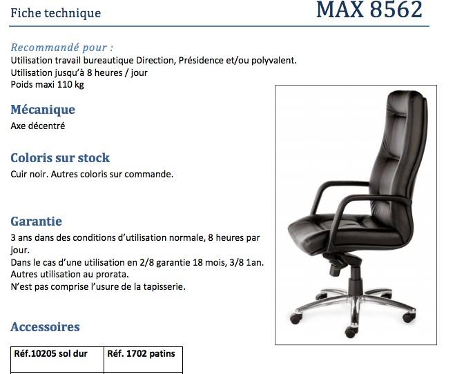Fauteuil Directionnel en cuir Max 2 - Sitek - cuir noir_6