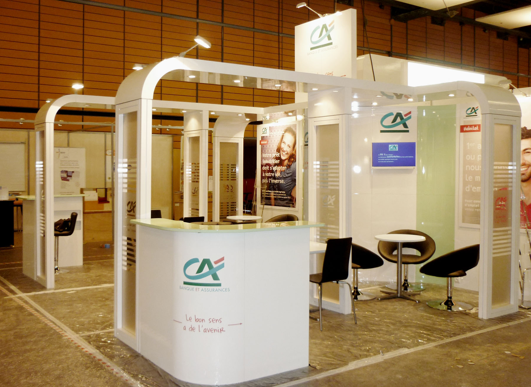 Stand modulaire pour surface de 9 à 36m2, avec cadre aluminium et tissu tendu_6