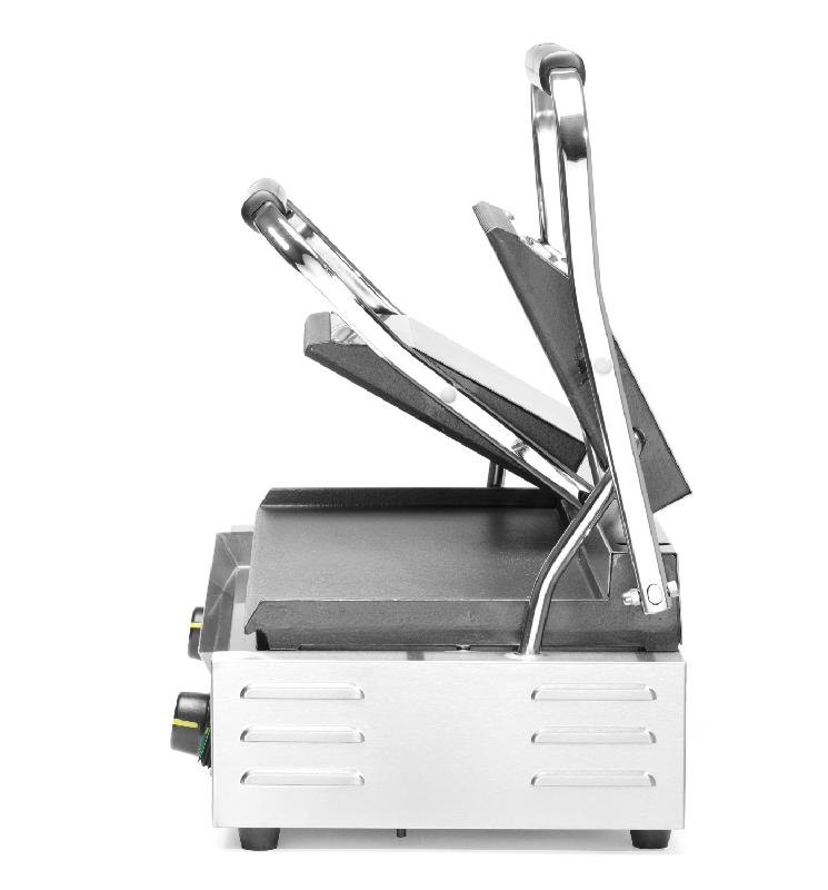 Grill de contact modèle double sup rainuré inf lisse 475x230mm HENDI_6