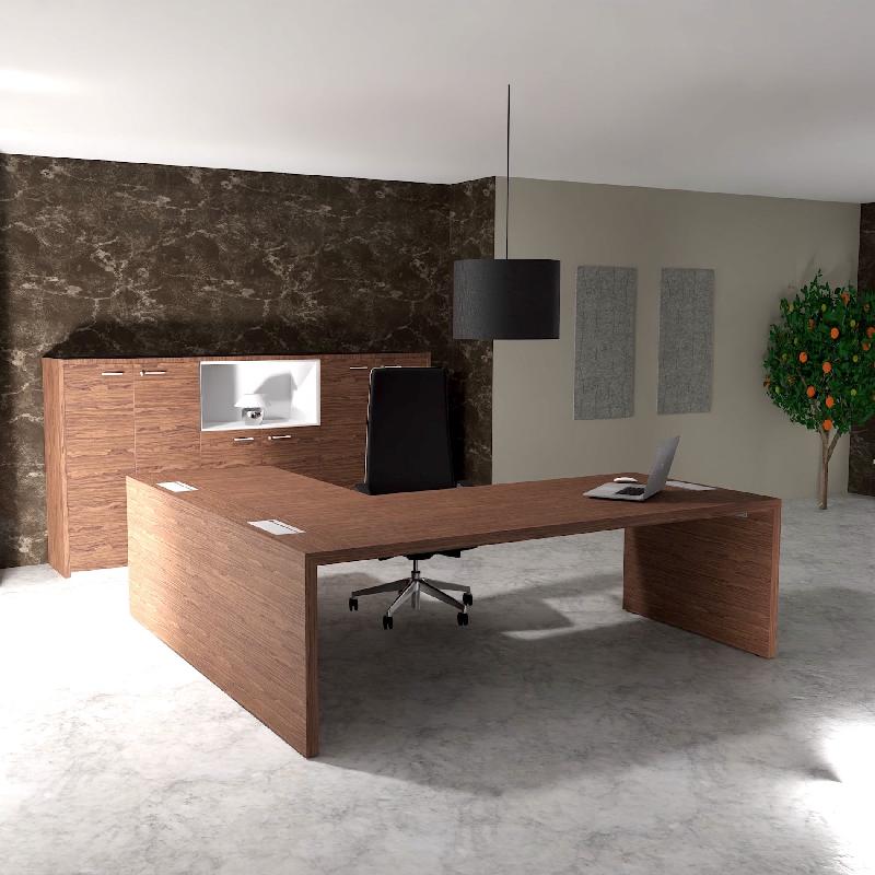 Bureau de Direction avec retour E10 - Quadrifoglio - Non, 264, Noyer américain, Non_0