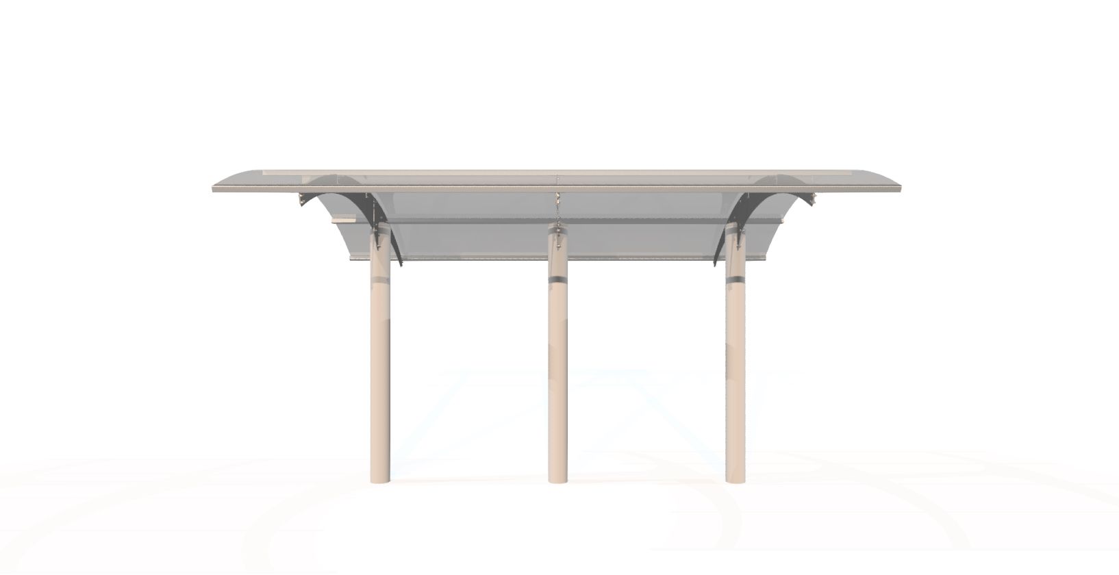 Abris vélo en acier inoxydable ou peint - Référence ABRV01 - Design haute qualité avec options de toiture anti-UV_6