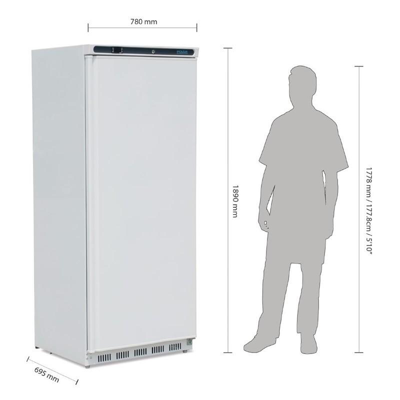 Armoire réfrigérée positive 1 porte blanche Série C 600L | Polar - PC005_6