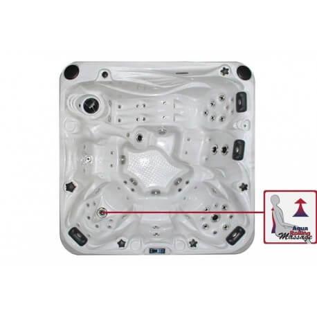 THE ADMIRE - Spa-jacuzzi portable 6 places dont 2 allongées - 230 x 230 x 91 cm - 60 jets, Aqua Rolling et système audio IPOD_6