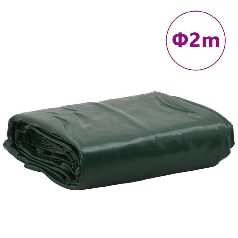 Vidaxl bâche vert ø 2 m 650 g/m² 156211_6