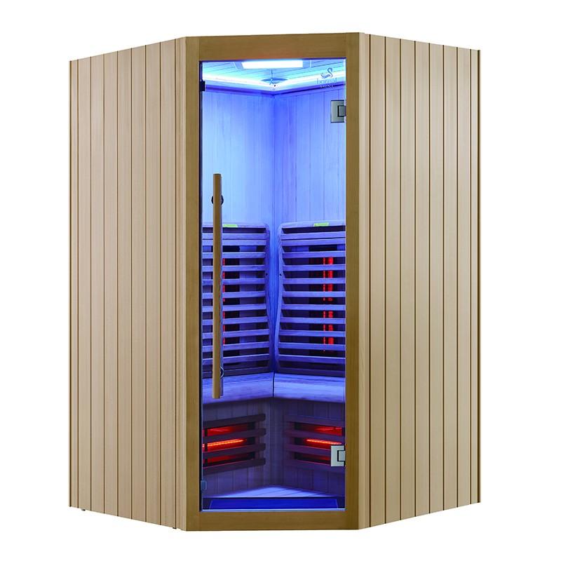 SAUNA INFRAROUGE BOREAL® SIGNATURE 130C D'ANGLE À SPECTRE COMPLET - 130X130X205_6