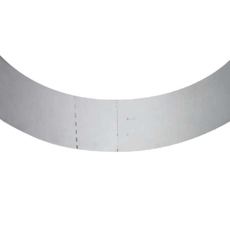 Vidaxl clôture flexible de pelouse 5 pcs acier galvanisé 100x14 cm 141596_6