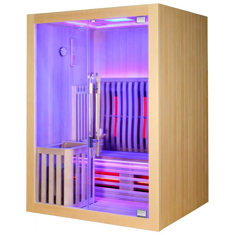 SAUNA COMBI BOREAL® ELÉGANCE 2 - 150X125 INFRAROUGE + VAPEUR_6