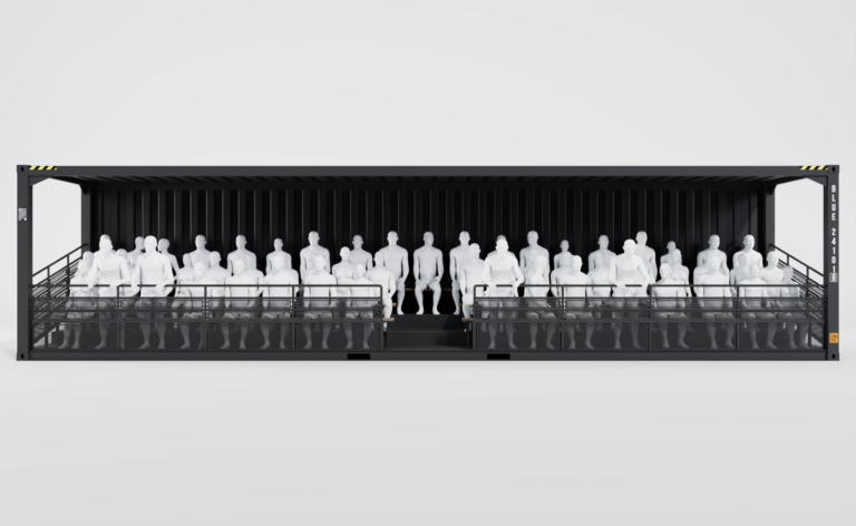 Cargo Tribune grand format robuste et accessible pour les grands événements sportifs, concerts ou festivals - 40HC_6