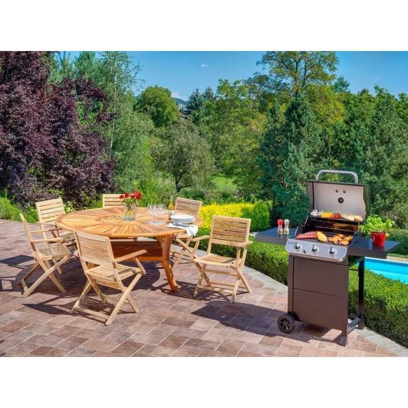 Table de jardin colosseum ø180cm – MTF – bois de teck – 2nab2215_6