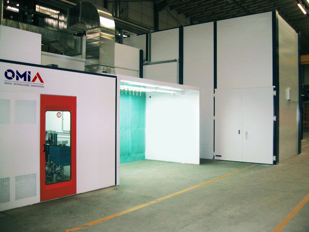 Cabine de peinture liquide - Ventilation horizontale - CS - Cabine ouverte_6