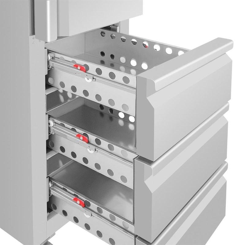 Armoire réfrigérée positive GN slimline 1 porte 3 tiroirs série U 292 L UA113 Polar_6