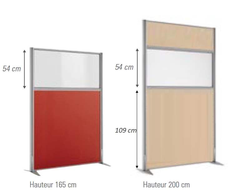 Cloison K-PRIME - Séparation d'espace pour bureaux, mobile ou fixe, avec options acoustiques et finitions variées_6