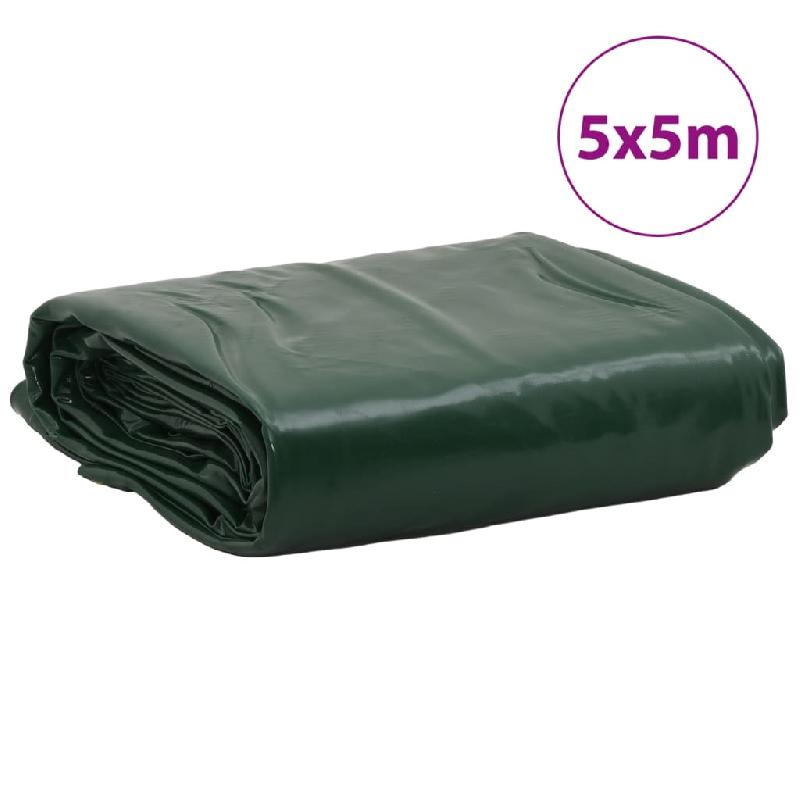 Vidaxl bâche vert 5x5 m 650 g/m² 156054_6