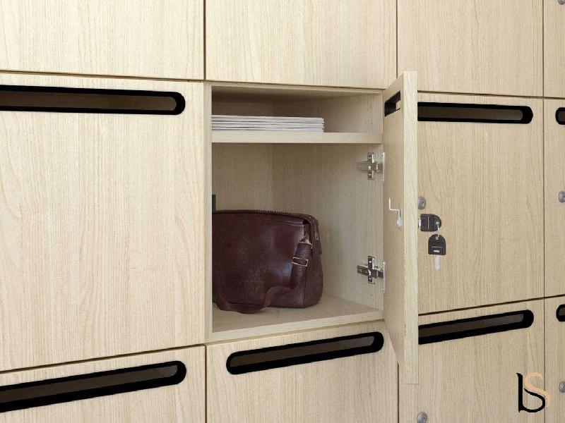 Meuble à casiers avec fentes courrier - Mobel Linea - A clé, 2 x 2 cases_6