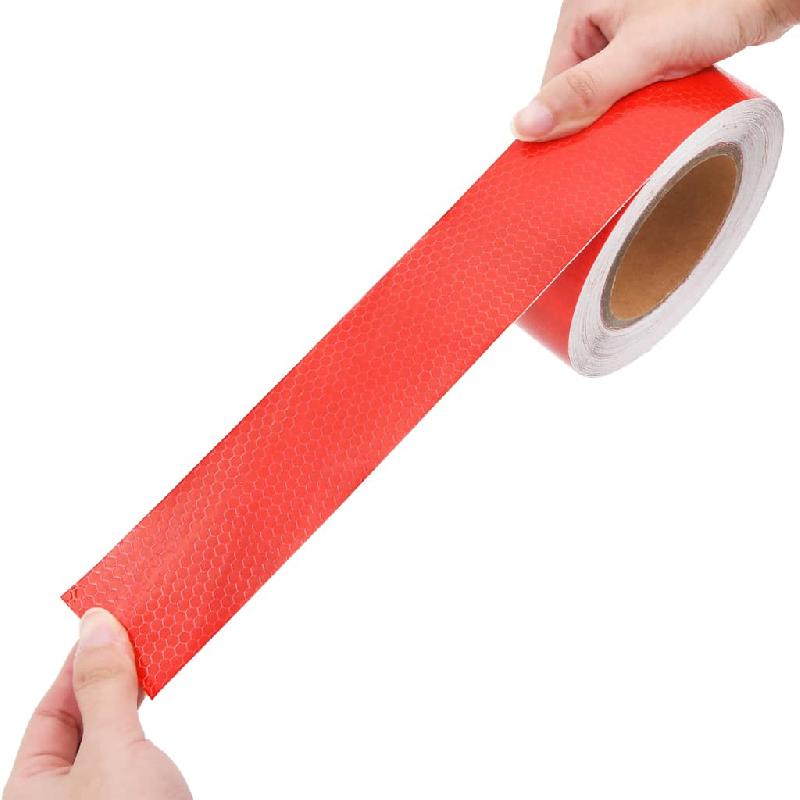 VIDAXL Bande reflechissante Rouge 2,5 cmx50 m PVC