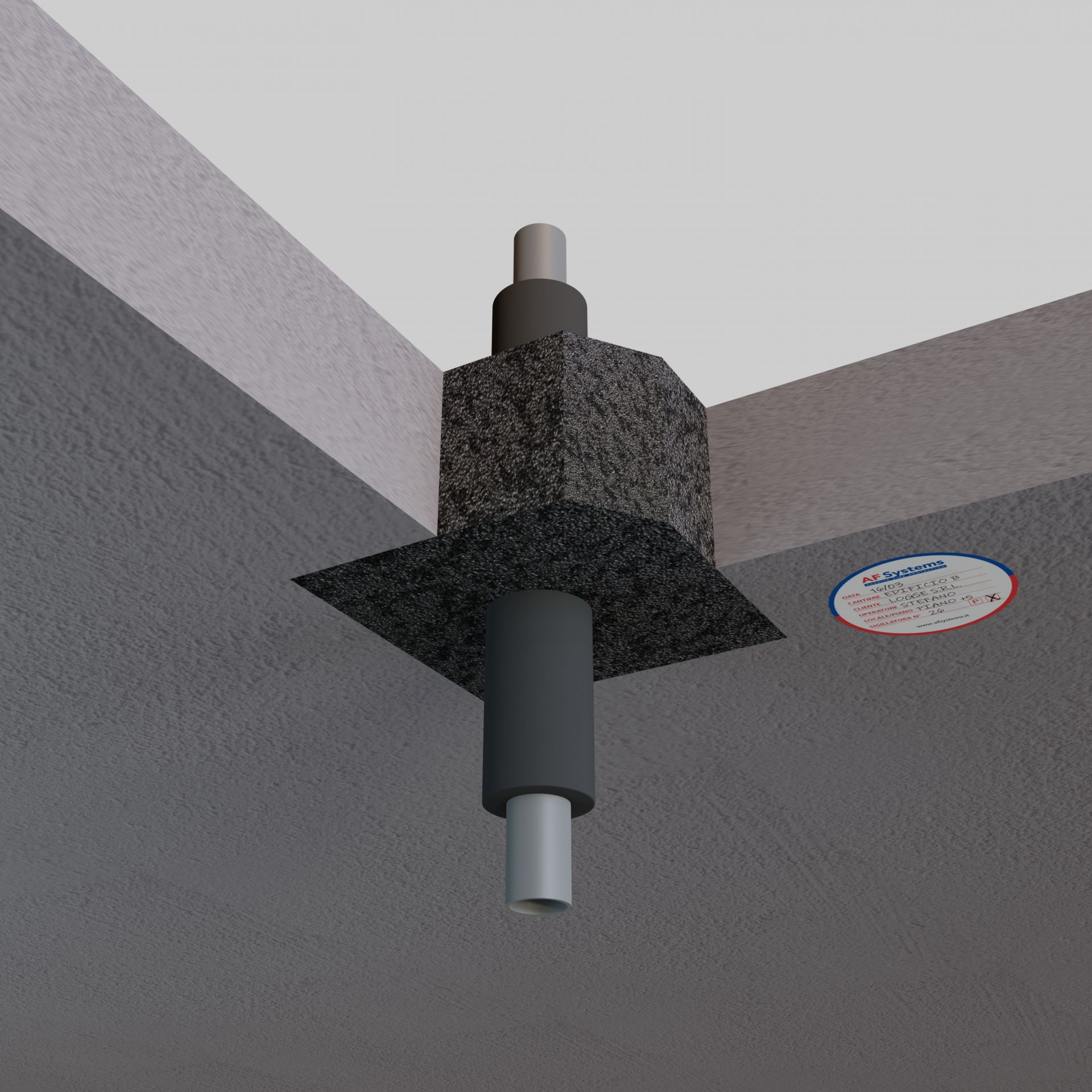 Mousse coupe-feu bi-composant - AF Graphit Foam - protection EI 180 pour passages mur et plafond_6