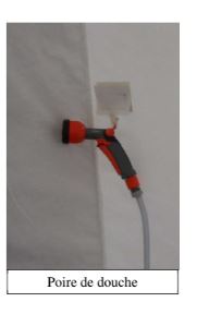 Douche de décontamination - armature gonflable 2m x 2m x 2.5m - buses, poire de douche et options_6