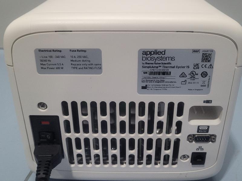 Thermocycleur Applied Biosystems Thermo Fisher Scientific SimpliAmp IS VERIFLOW_6