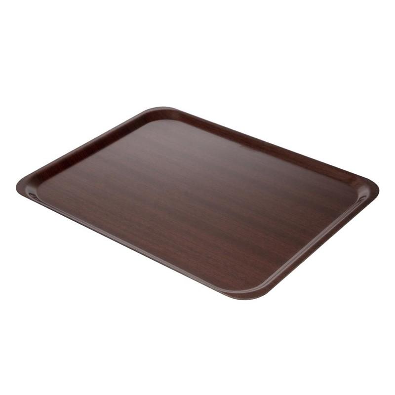 Plateau stratifié lisse Capri Cambro acajou 460mm_6