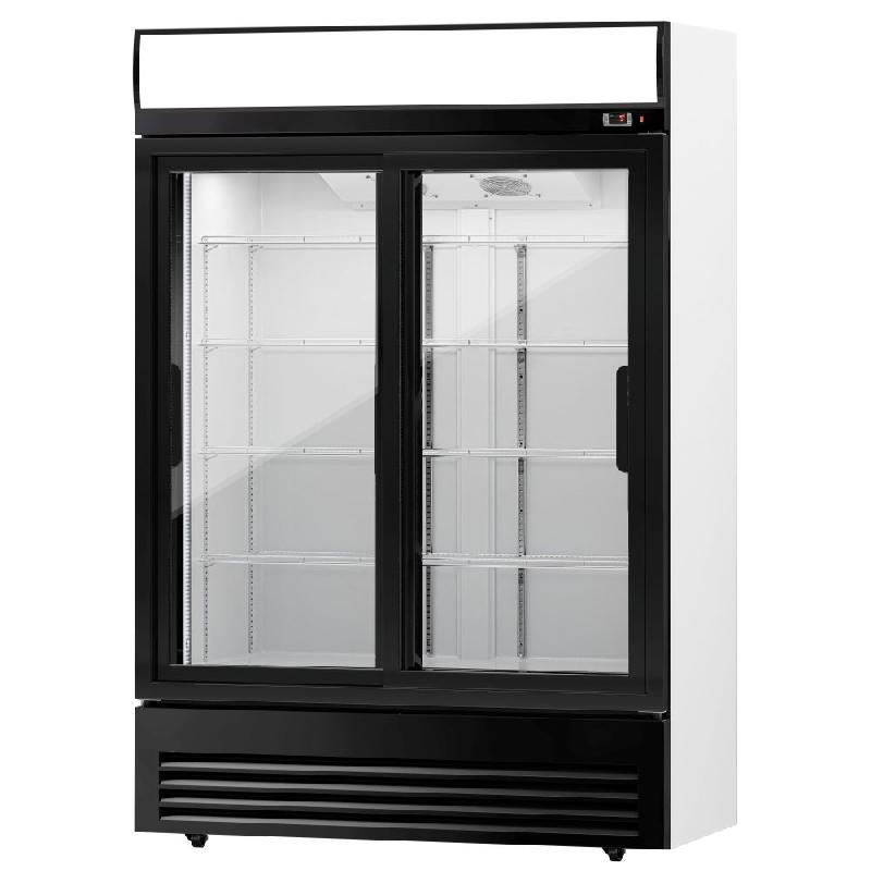 Armoire à boissons double portes coulissantes avec canopy - 880L_6