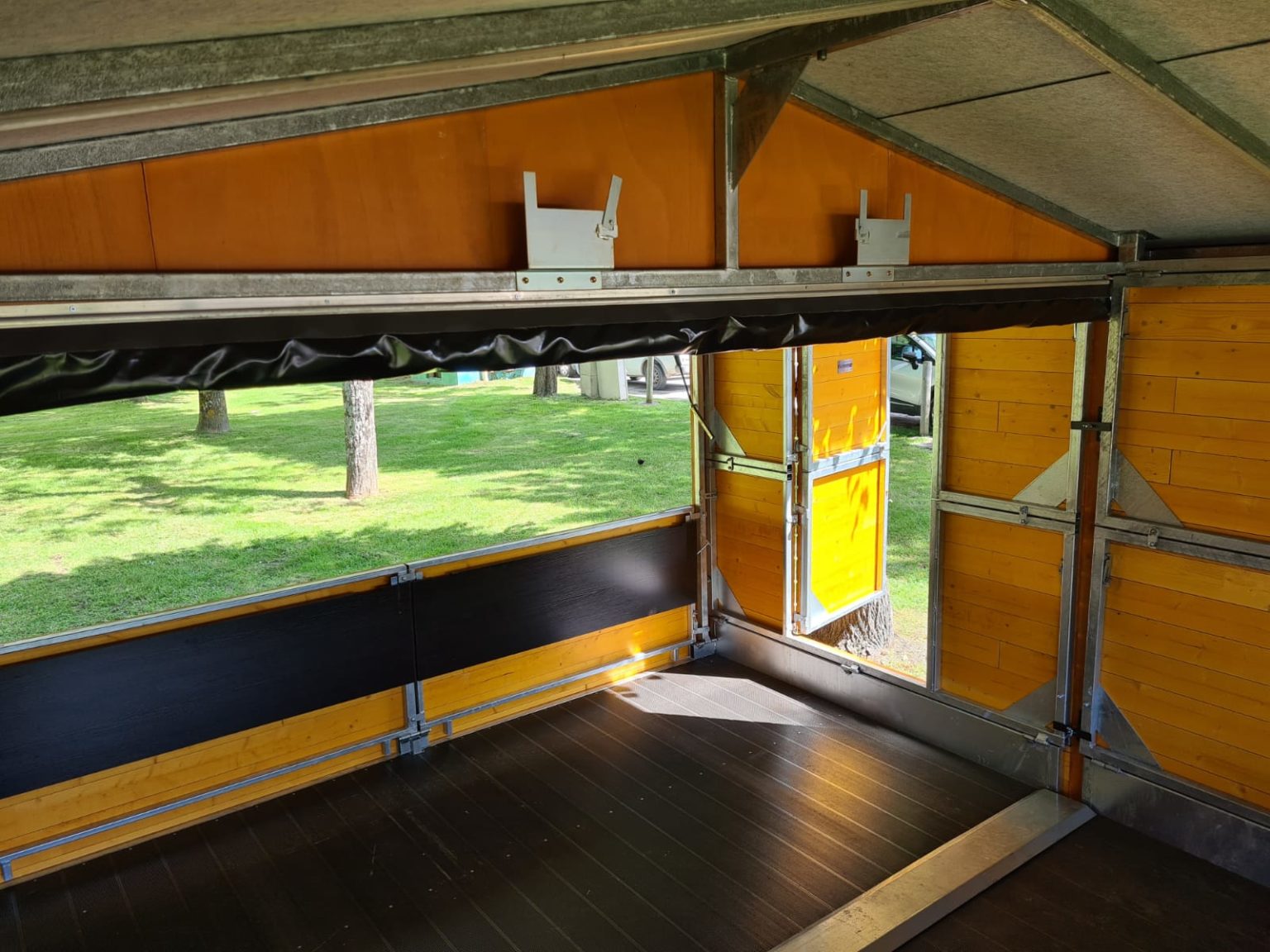 Chalet en bois pliable jumelé - épicéa du Nord 21mm, raccordements fournis, armature en acier galvanisé_6