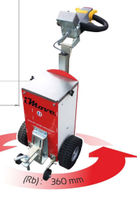 Tireur pousseur électrique Imove 400 - Timon réglable en hauteur et inclinaison - Capacité de traction 700 kg sur terrain plat - STI constructeur_6