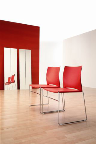 Chaise empilable ultra moderne WEBY - idéale pour espaces de collectivité, salles de réunion et milieu scolaire_6