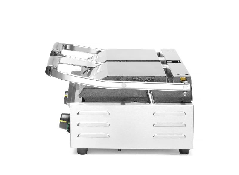 Grill de contact modèle double 1/2 rainuré 1/2 lisse inf.475x230mm HENDI_6