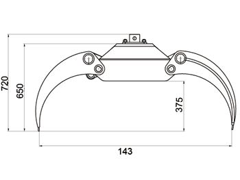 Dk-14 grappin forestier pour mini-pelle 3.5-7 tonnes - deleks srl_6