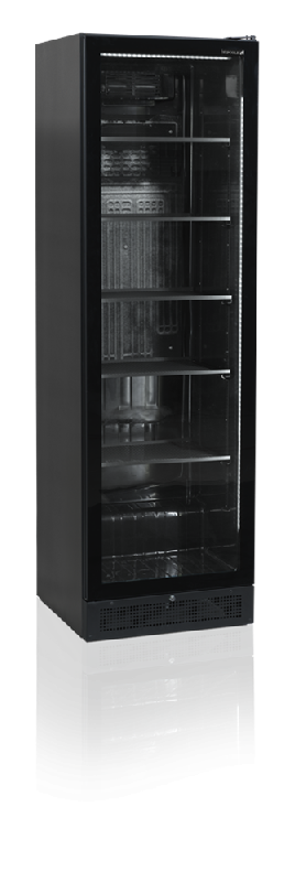 Vitrine réfrigérée noire scu1425 frameless TEFCOLD_6