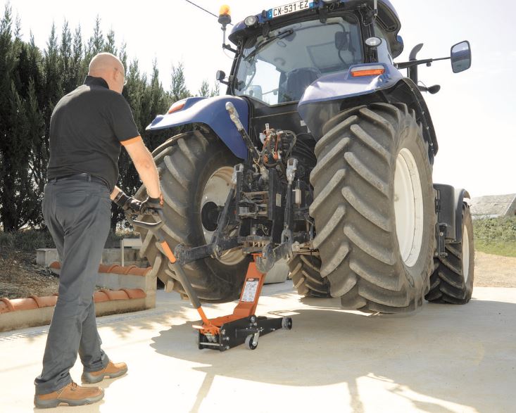 Cric châssis long haute élévation 3 T - BH13000L - Levage jusqu'à 800 mm pour véhicules 4x4, vans et camping-cars_6