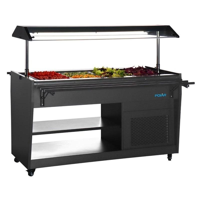Buffet réfrigéré série G noir 4 GN1/1 PG007 Polar_6