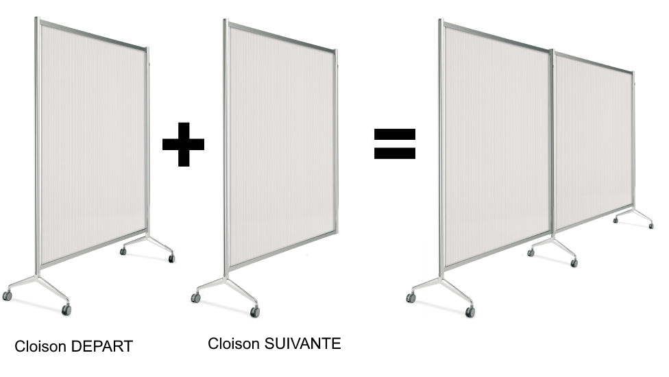 Cloison acoustique TEN-LIMIT - modulable avec cadre aluminium et panneau en fibres PET recyclé_6