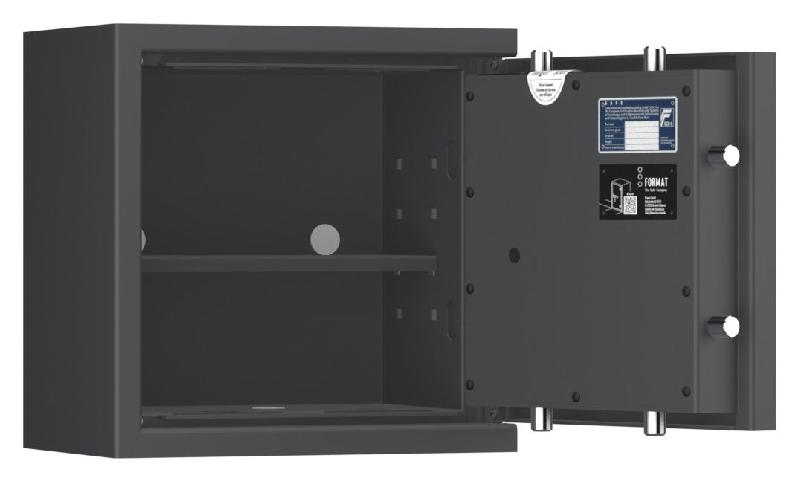 Coffre-fort FORMAT Lyra 1 Classe 0 - Anti-effraction certifié EN 1143-1 - Serrure à combinaison mécanique / Graphite RAL 7024_6