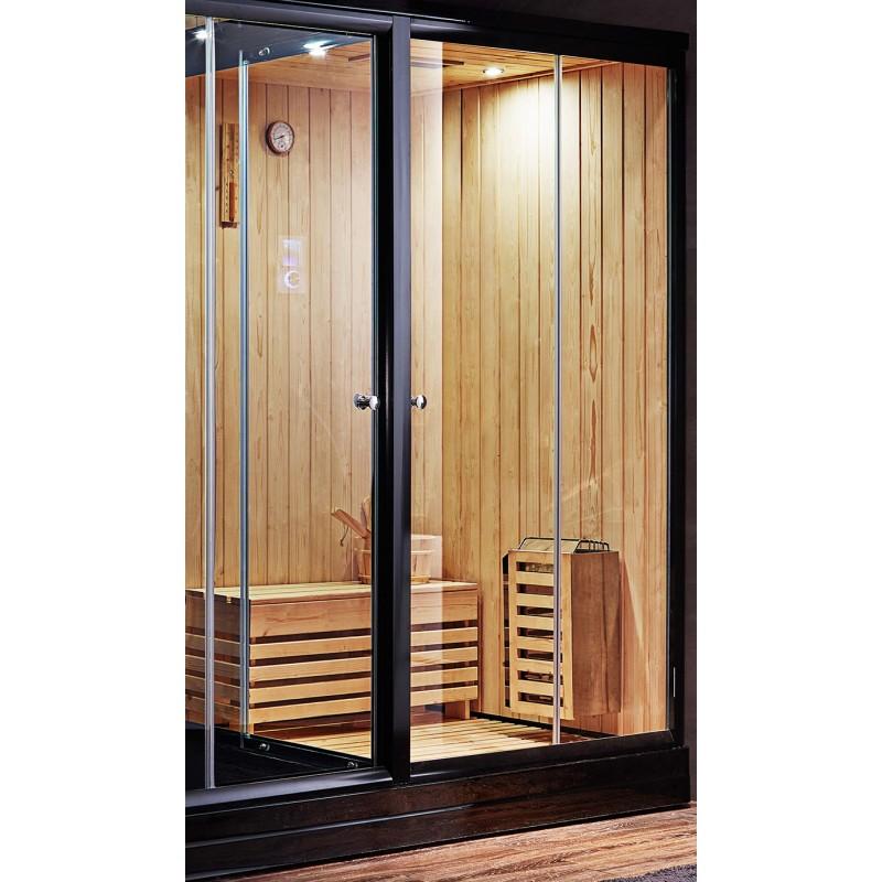 COMBI SAUNA DOUCHE HAMMAM BOREAL® SH220-D BLACK EDITION - DROITE_6