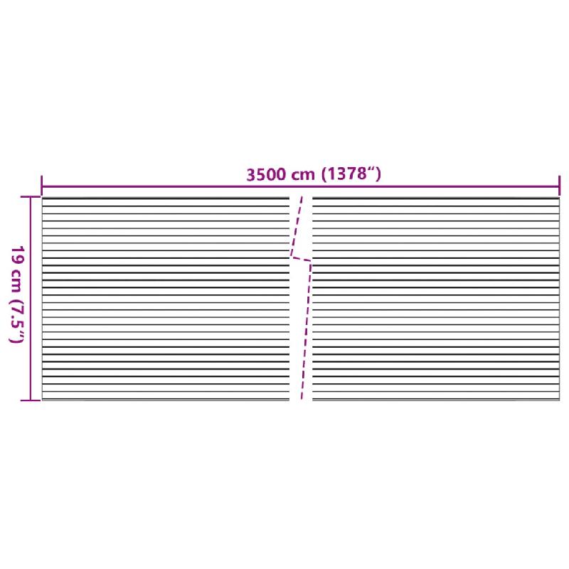 Vidaxl écrans d'intimités de jardin 4 pcs aspect de pierre gris pvc 3294936_6