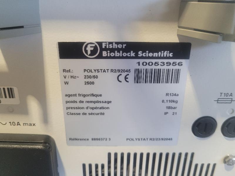 Bain-marie à circulation / thermostat réfrigéré polystat 23 fisher bioblock scientific_6