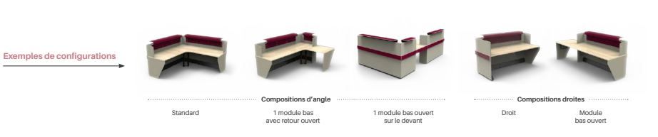 Banque d'accueil prête à installer - Gamme ATLAS_6