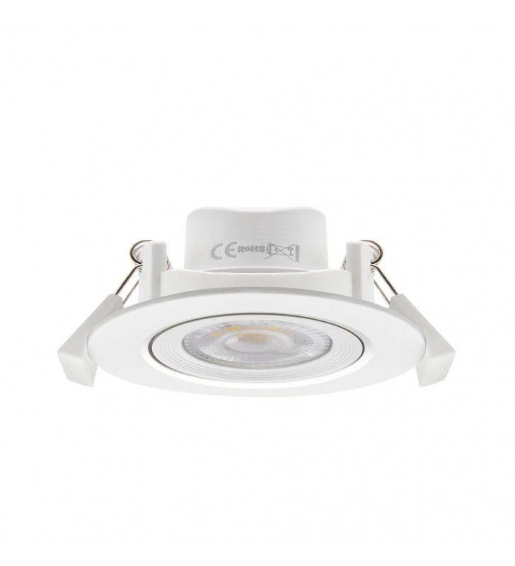 Downlight LED encastré - 7W - rond 45° - réf MNSOBR07 - blanc moderne, angle précis_6