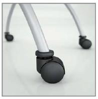 Chaise visiteurs avec assise rabattable Viena - Mobel Linea. - 4 sièges_6