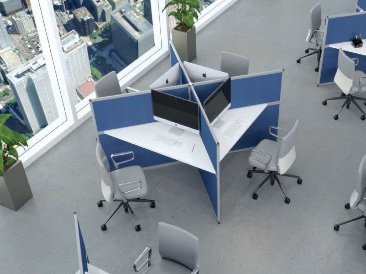 Bureau de call center optimisé et esthétique avec cloisons acoustiques ELEGANCE - Sur mesure, finitions variées et confort phonique_6