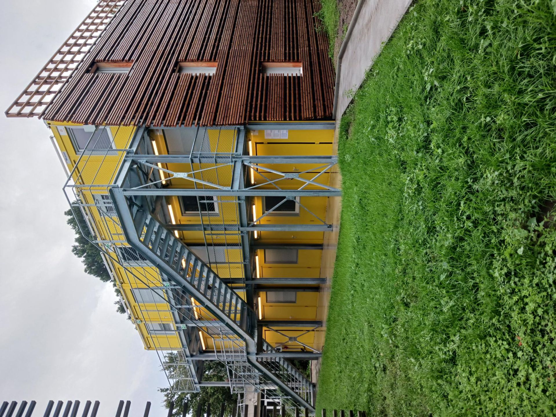 Unité modulaire avec récupération d’eau pluviale intégrée