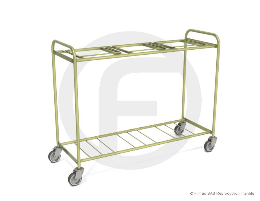 Chariot à linge multi-sacs pour cuisines centrales