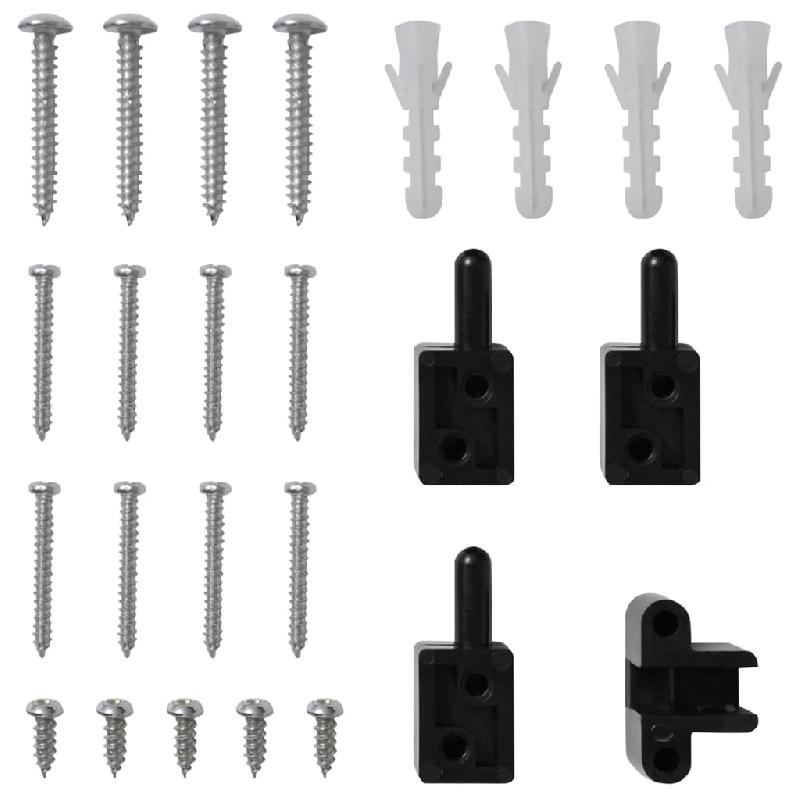 Vidaxl moustiquaire à charnière pour portes anthracite 100x215 cm 148713_6