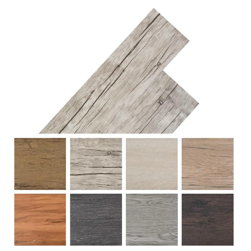 Vidaxl planches de plancher pvc autoadhésif 2,51 m² 2 mm chêne délavé 342873_6