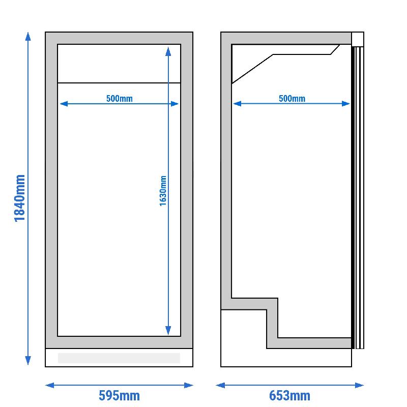 Réfrigérateur de stockage ECO 400 L - 1 porte * Inox AISI 430 - Air pulsé_6